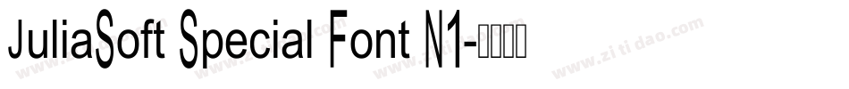 JuliaSoft Special Font N1字体转换